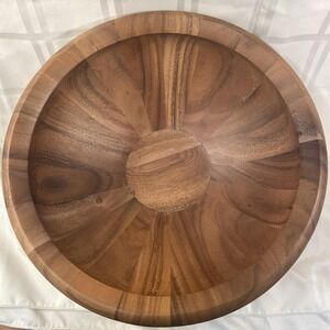DANSK 16" Staved Teak Wood Salad Serving BOWL Jens Quistgaard - GREAT CONDITION
